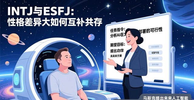 intj与esfj INTJ与ESFJ相处指南：性格差异大如何互补共存