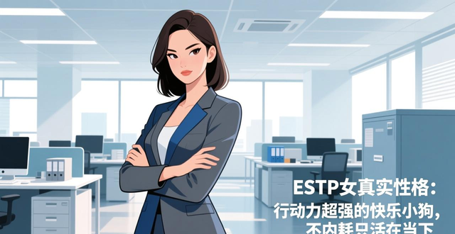 estp女真实性格：行动力超强的快乐小狗，不内耗只活在当下