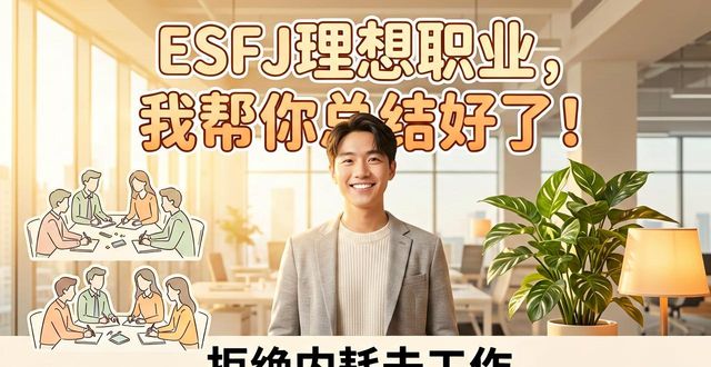 ESFJ理想职业，我帮你总结好了！拒绝内耗去工作
