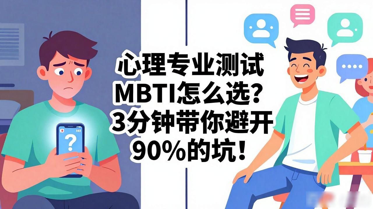 心理专业测试MBTI怎么选？3分钟带你避开90%的坑！